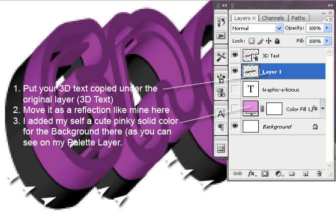 3D Text Effect with Adobe Illustrator CS3