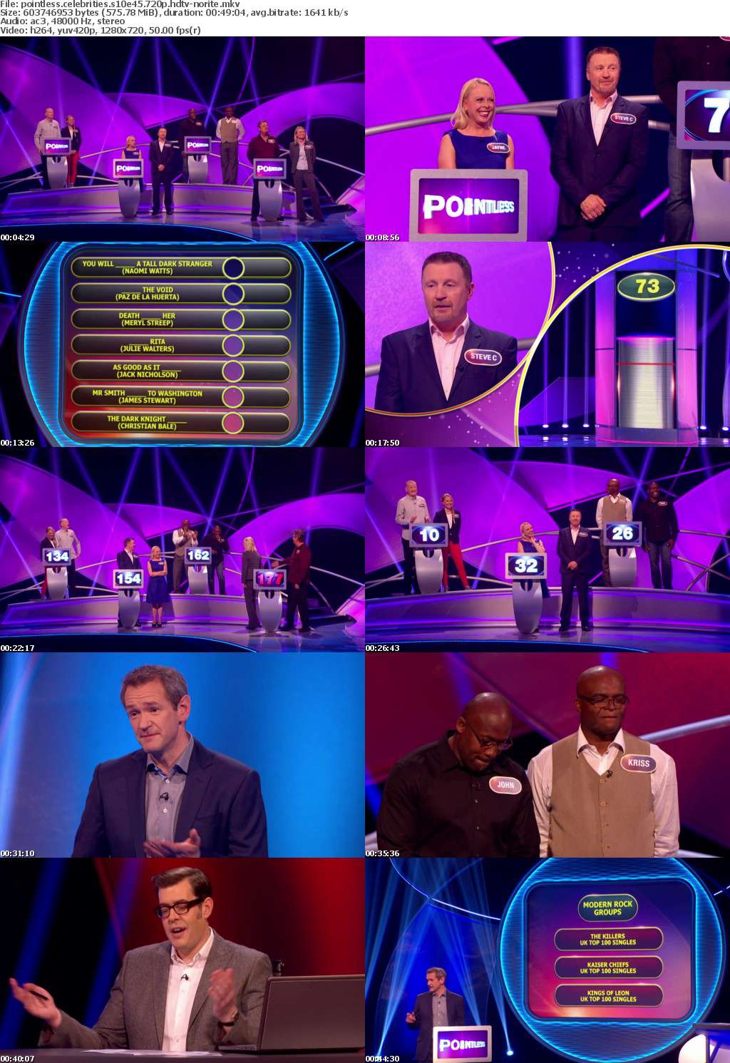 Pointless Celebrities S10E45 720p HDTV x264-NORiTE Pointless Celebrities S10E45 720p HDTV x264-NORiTE