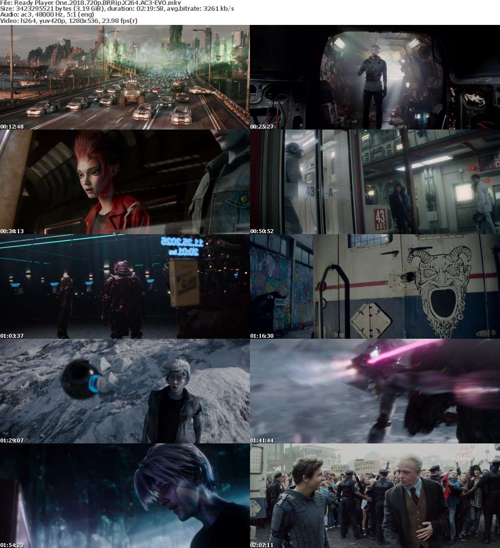 Ready Player One 2018 720p BRRip X264 AC3-EVO Ready Player One 2018 720p BRRip X264 AC3-EVO