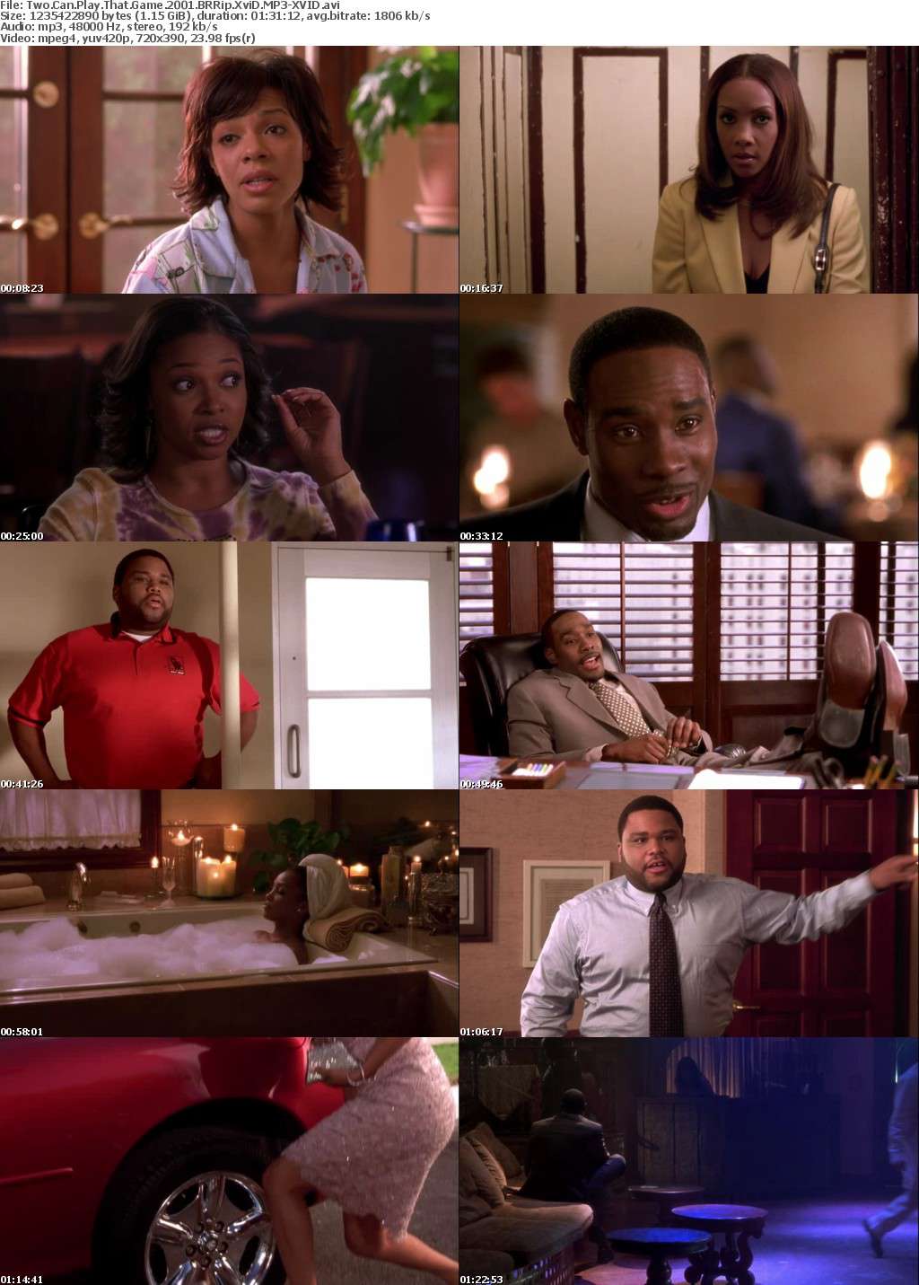 Two Can Play That Game 2001 BRRip XviD MP3-XVID Two Can Play That Game 2001 BRRip XviD MP3-XVID