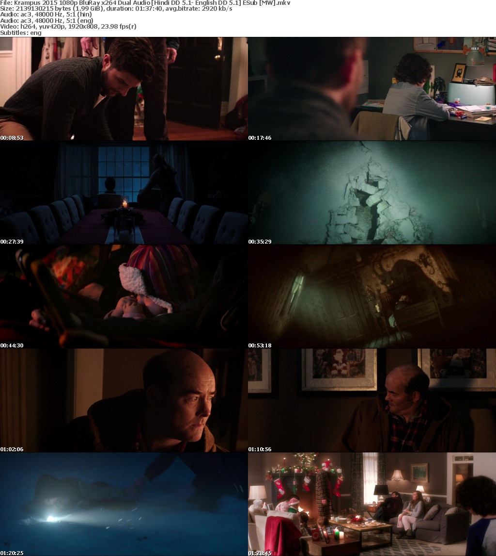 Krampus (2015) 1080p BluRay x264 Dual Audio Hindi DD 5.1- English DD 5.1 ESub MW