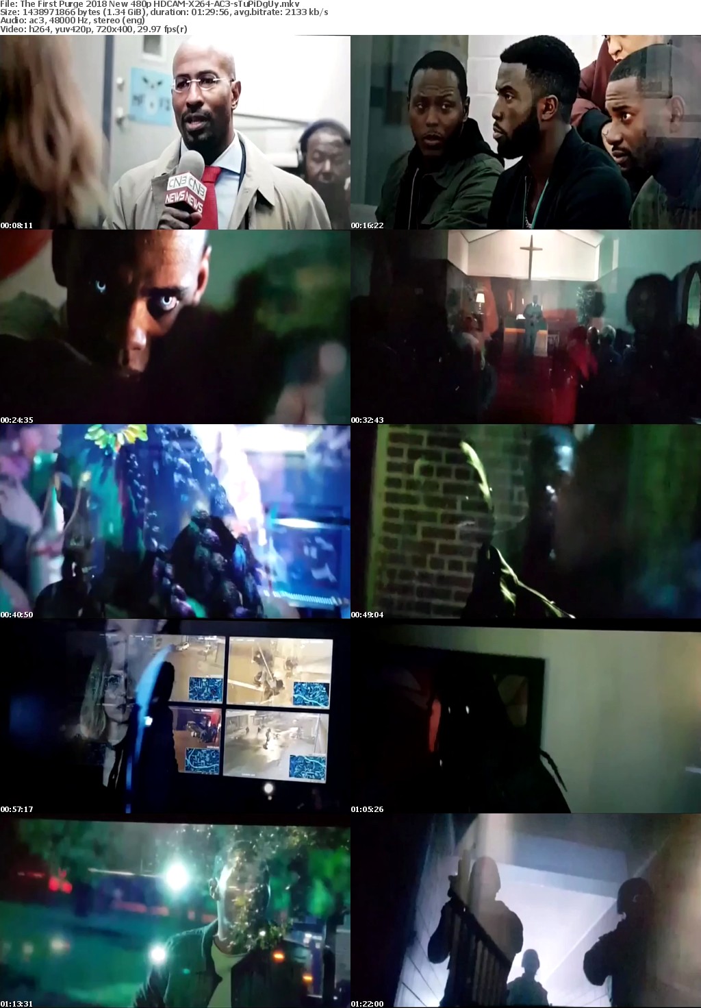 The First Purge (2018) New 480p HDCAM-X264-AC3-sTuPiDgUy