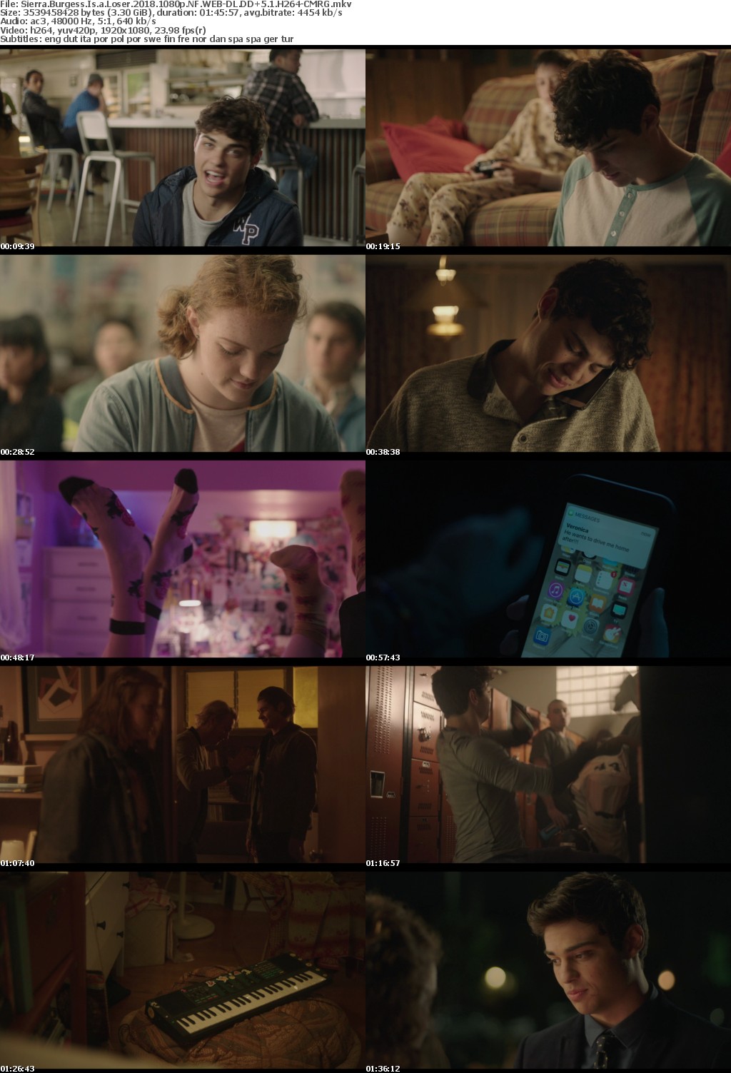 Sierra Burgess Is a Loser (2018) 1080p NF WEB-DL DD+5.1 H264-CMRG