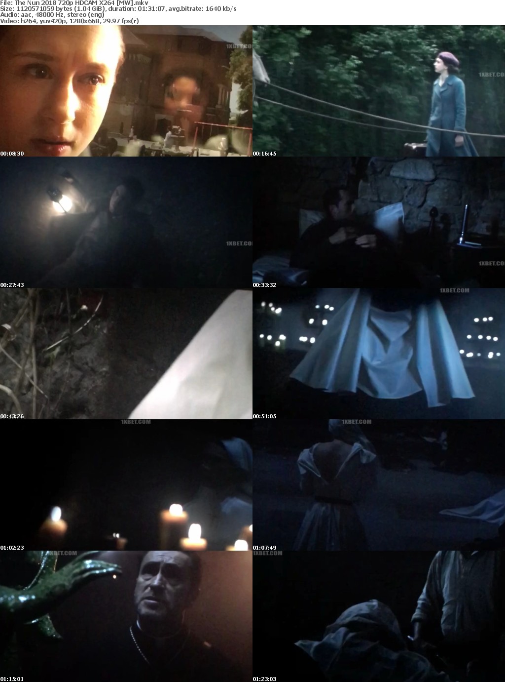 The Nun (2018) 720p HDCAM X264 MW