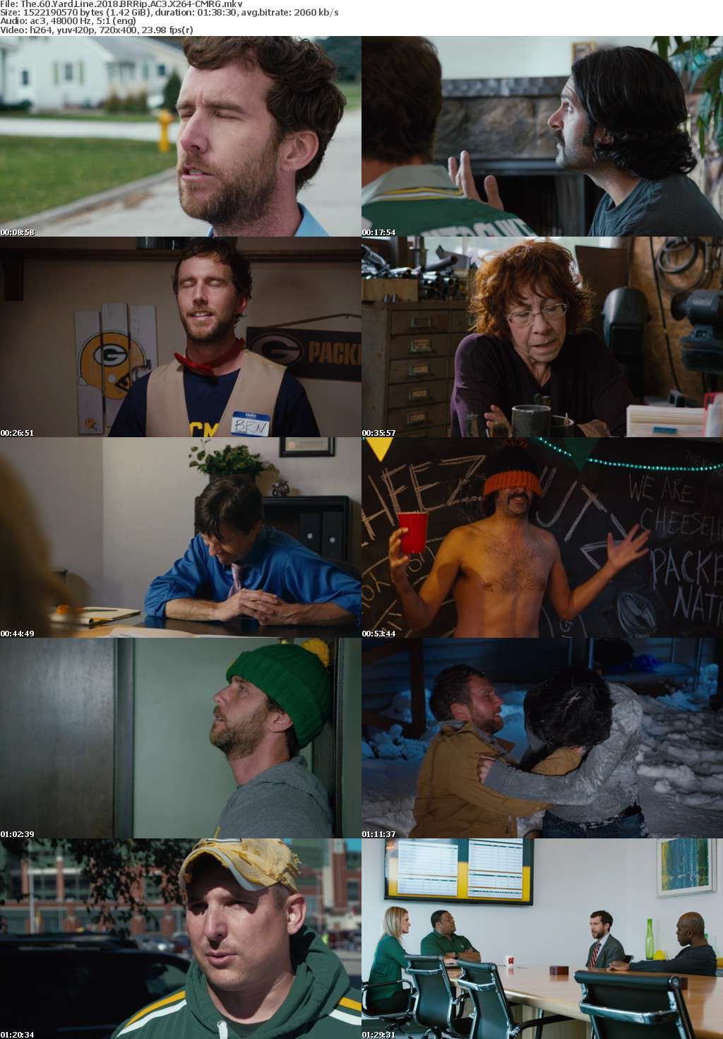 The 60 Yard Line (2018) BRRip AC3 X264-CMRG