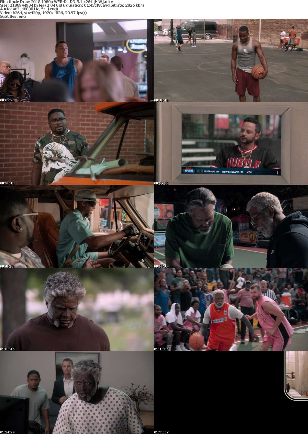 Uncle Drew (2018) 1080p WEB-DL DD 5.1 x264 MW