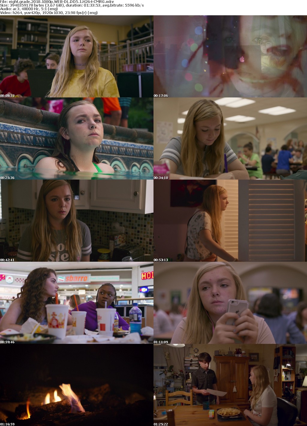 Eight Grade (2018) 1080p WEB-DL DD5.1 H264-CMRG