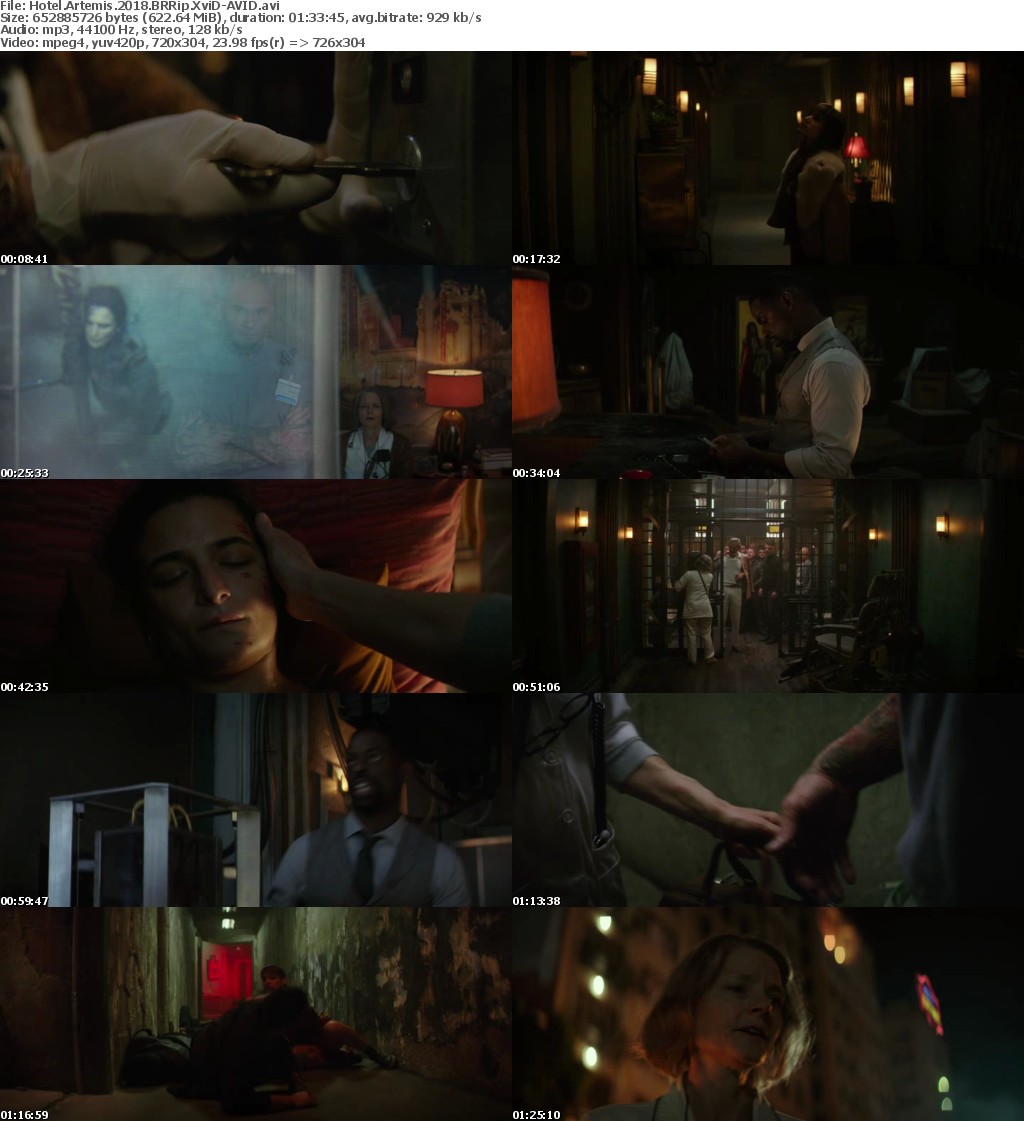 Hotel Artemis (2018) BRRip XviD-AVID