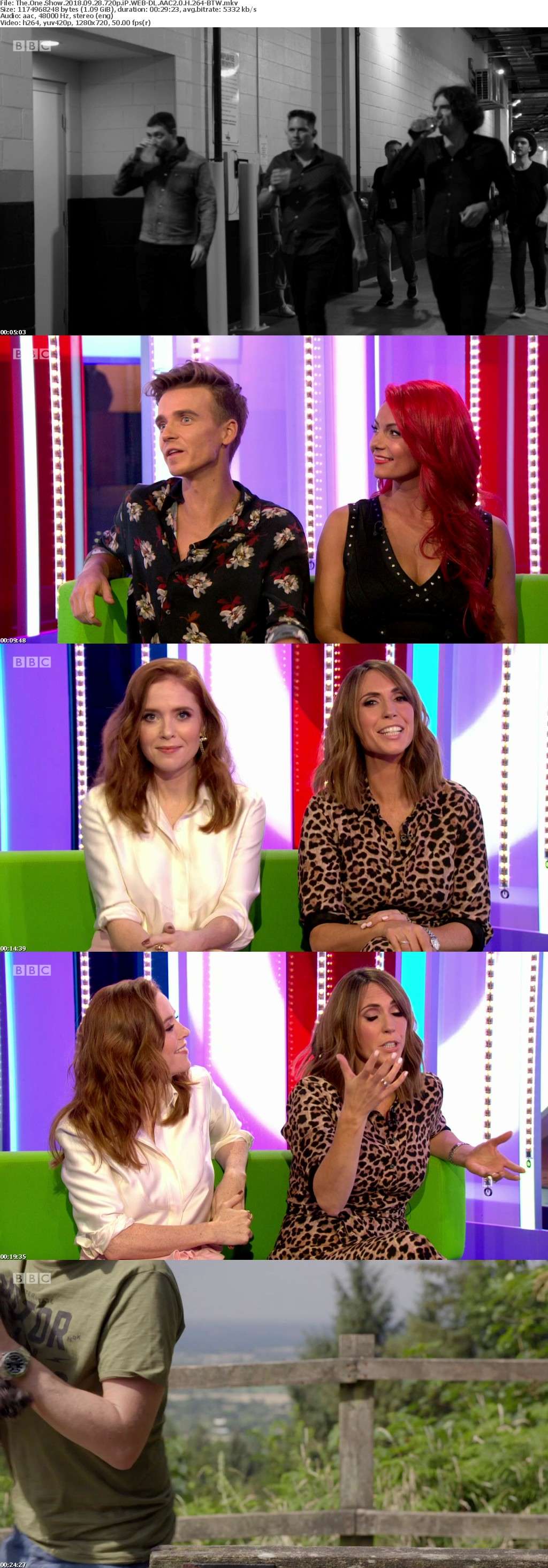 The One Show 2018 09 28 720p iP WEB-DL AAC2 0 H 264-BTW The One Show 2018 09 28 720p iP WEB-DL AAC2 0 H 264-BTW