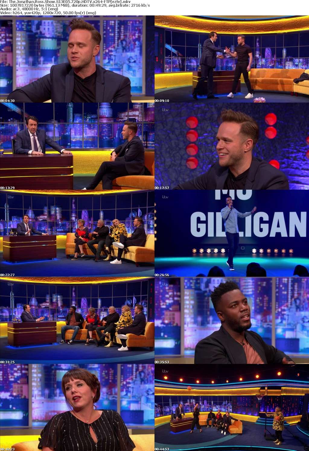 The Jonathan Ross Show S13E05 720p HDTV x264-FTP