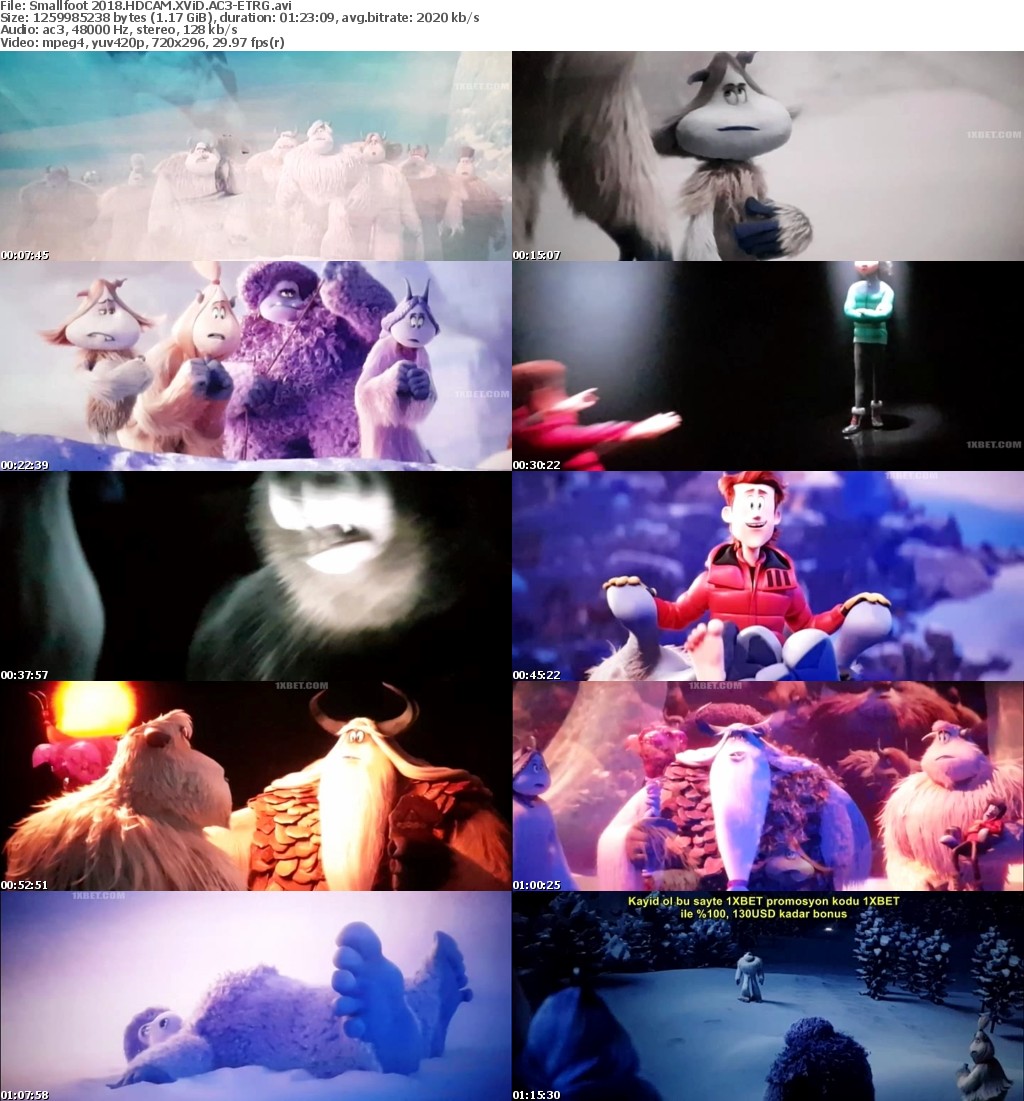 Smallfoot (2018) HDCAM XViD AC3-ETRG