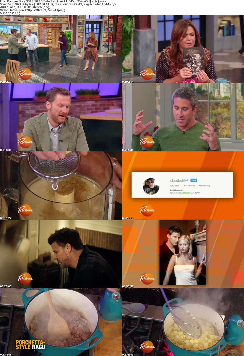 Rachael Ray (2018) 10 16 Dale Earnhardt HDTV x264-W4F