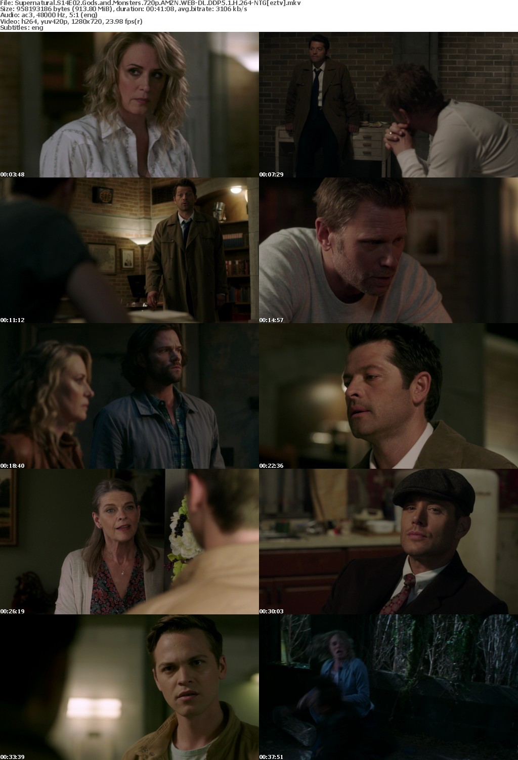 Supernatural S14E02 Gods and Monsters 720p AMZN WEB-DL DDP5.1 H264-NTG