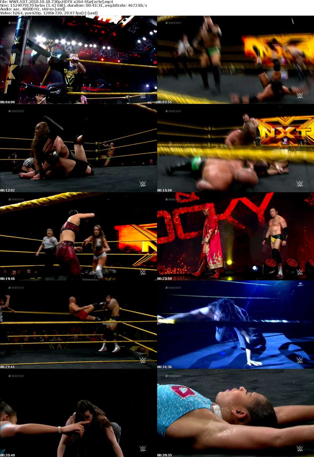 WWE NXT (2018) 10 18 720p HDTV x264-Star