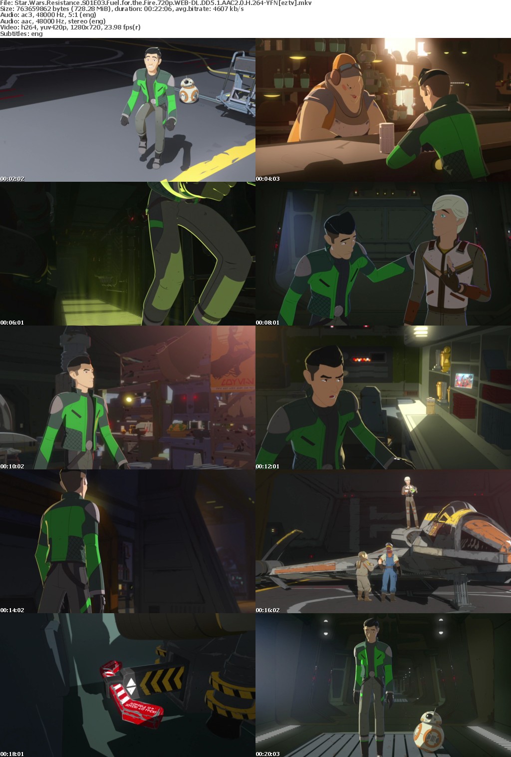 Star Wars Resistance S01E03 Fuel for the Fire 720p WEB-DL DD5.1 AAC2.0 H264-YFN