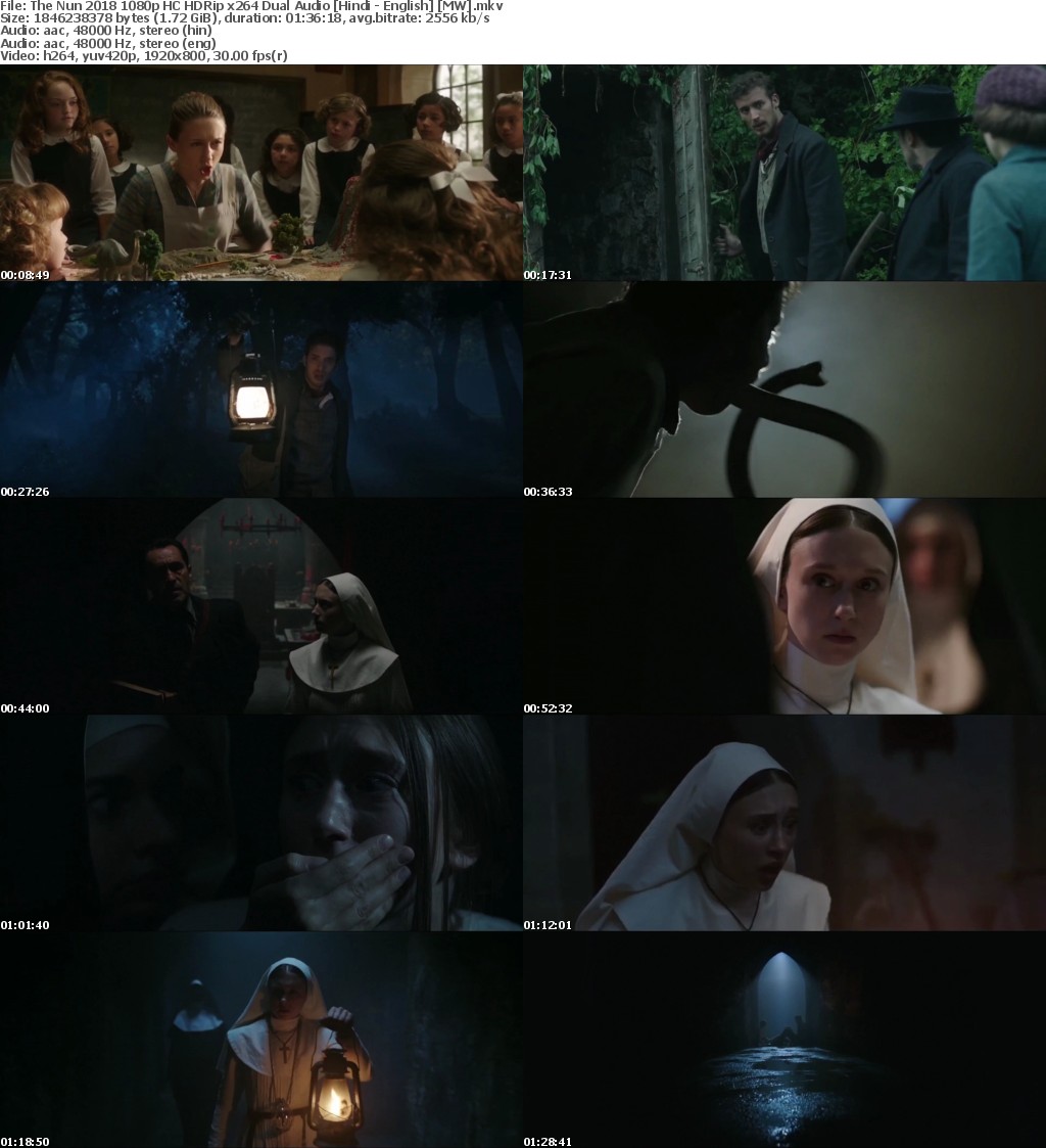 The Nun (2018) 1080p HC HDRip x264 Dual Audio Hindi - English MW