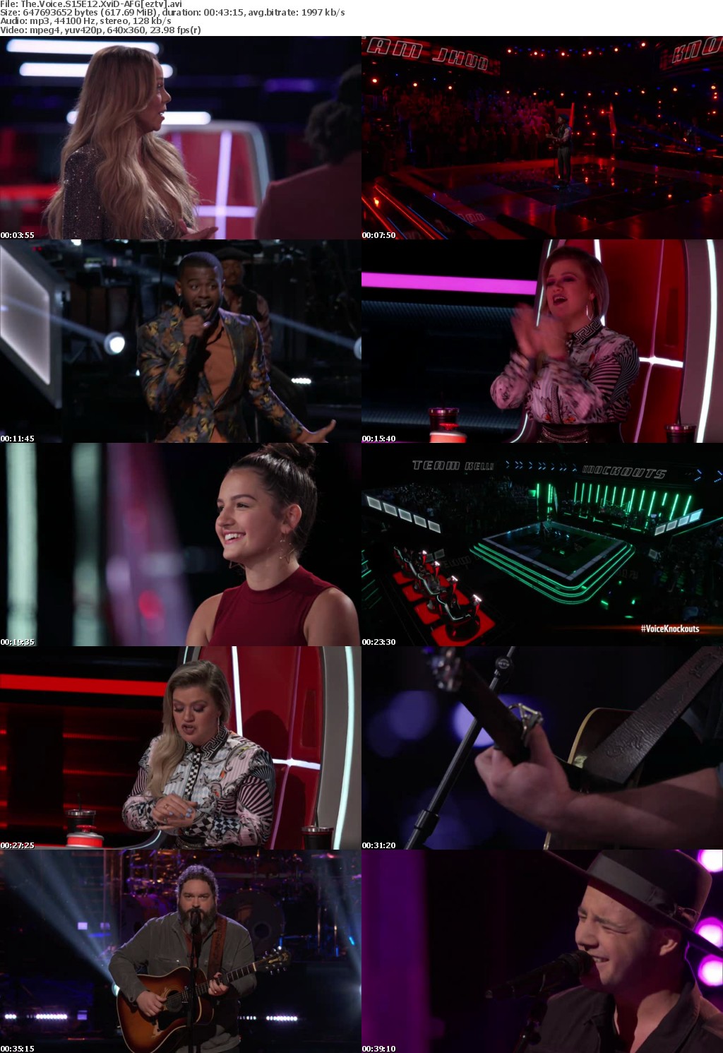 The Voice S15E12 XviD-AFG