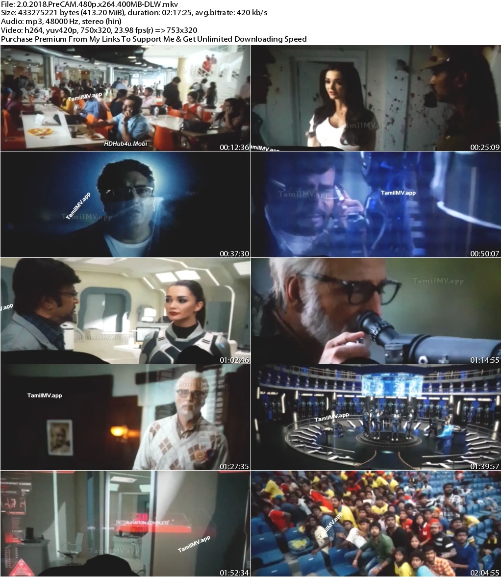 2.0 (2018) Hindi PreCAM 480p x264 400MB-DLW