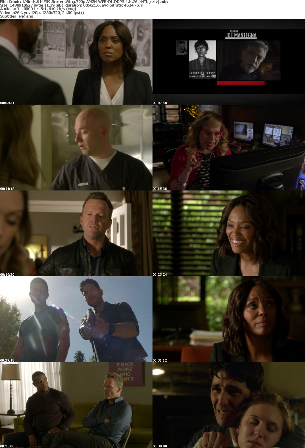 Criminal Minds S14E09 Broken Wing 720p AMZN WEB-DL DDP5.1 H264-NTb