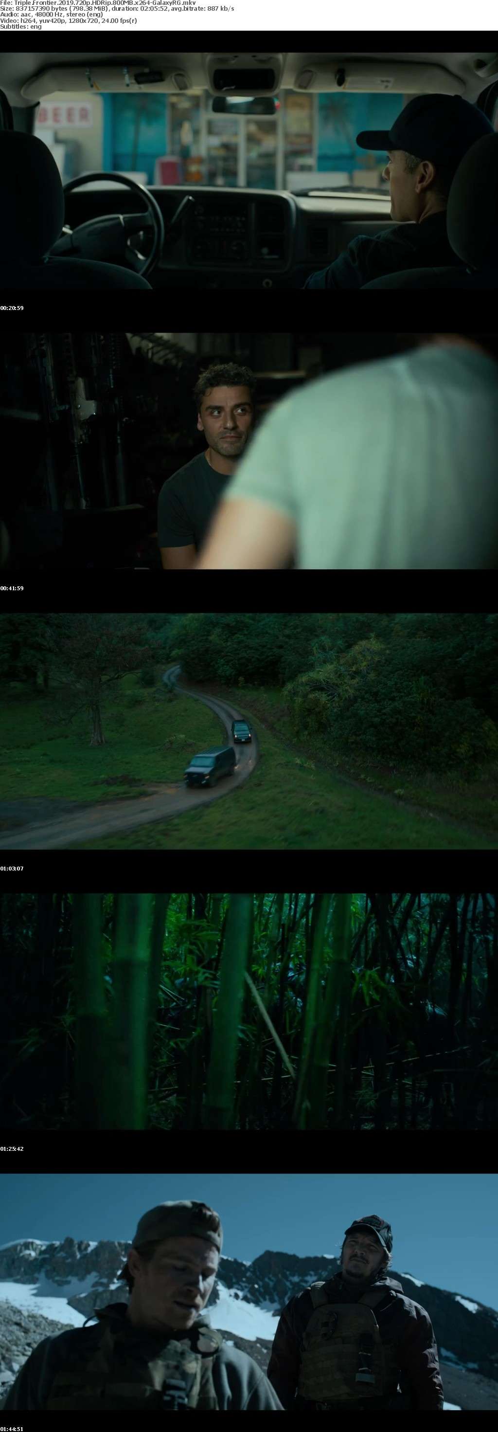 Triple Frontier 2019 720p HDRip 800MB x264-GalaxyRG Triple Frontier 2019 720p HDRip 800MB x264-GalaxyRG