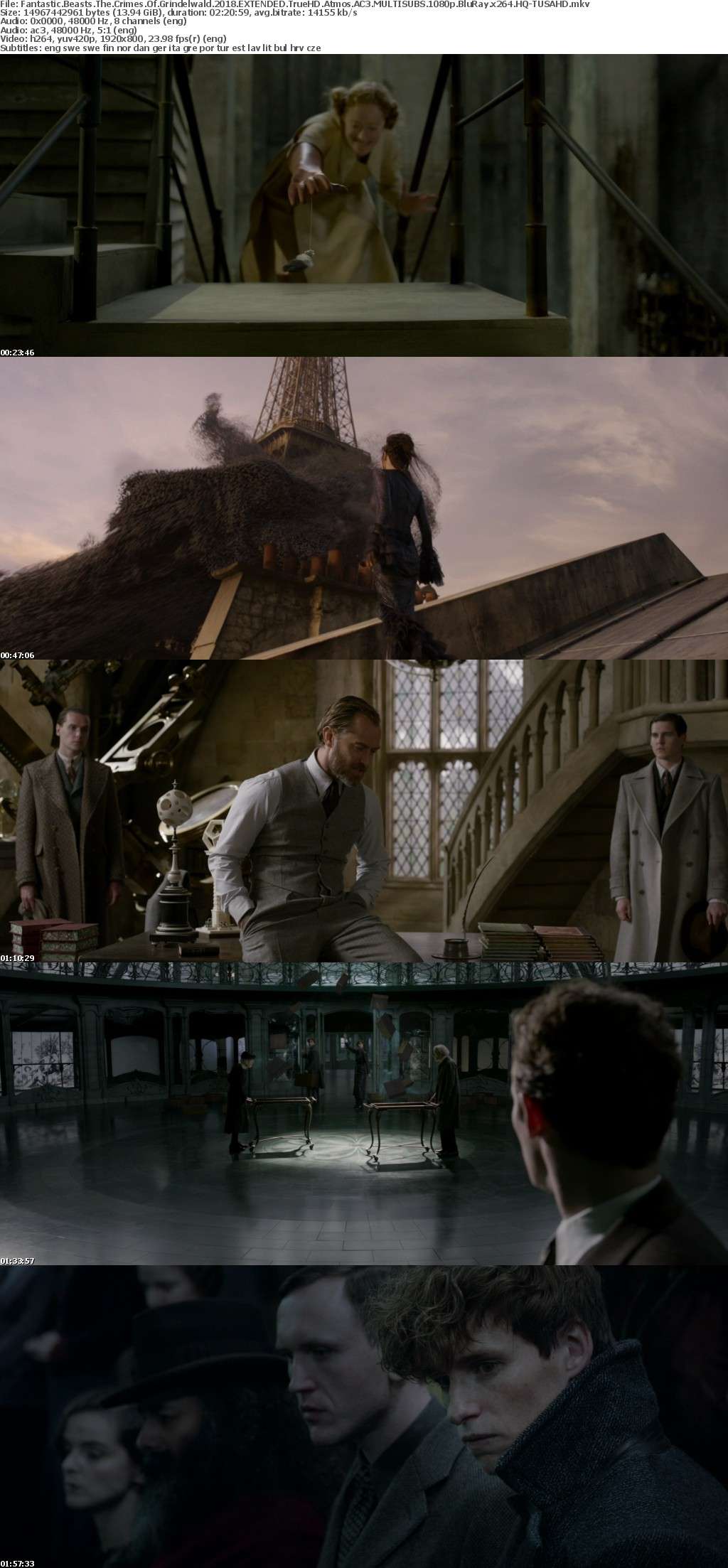 Fantastic Beasts The Crimes Of Grindelwald 2018 EXTENDED TrueHD Atmos AC3 MULTISUBS 1080p BluRay x264 HQ-TUSAHD Fantastic Beasts The Crimes Of Grindelwald 2018 EXTENDED TrueHD Atmos AC3 MULTISUBS 1080p BluRay x264 HQ-TUSAHD