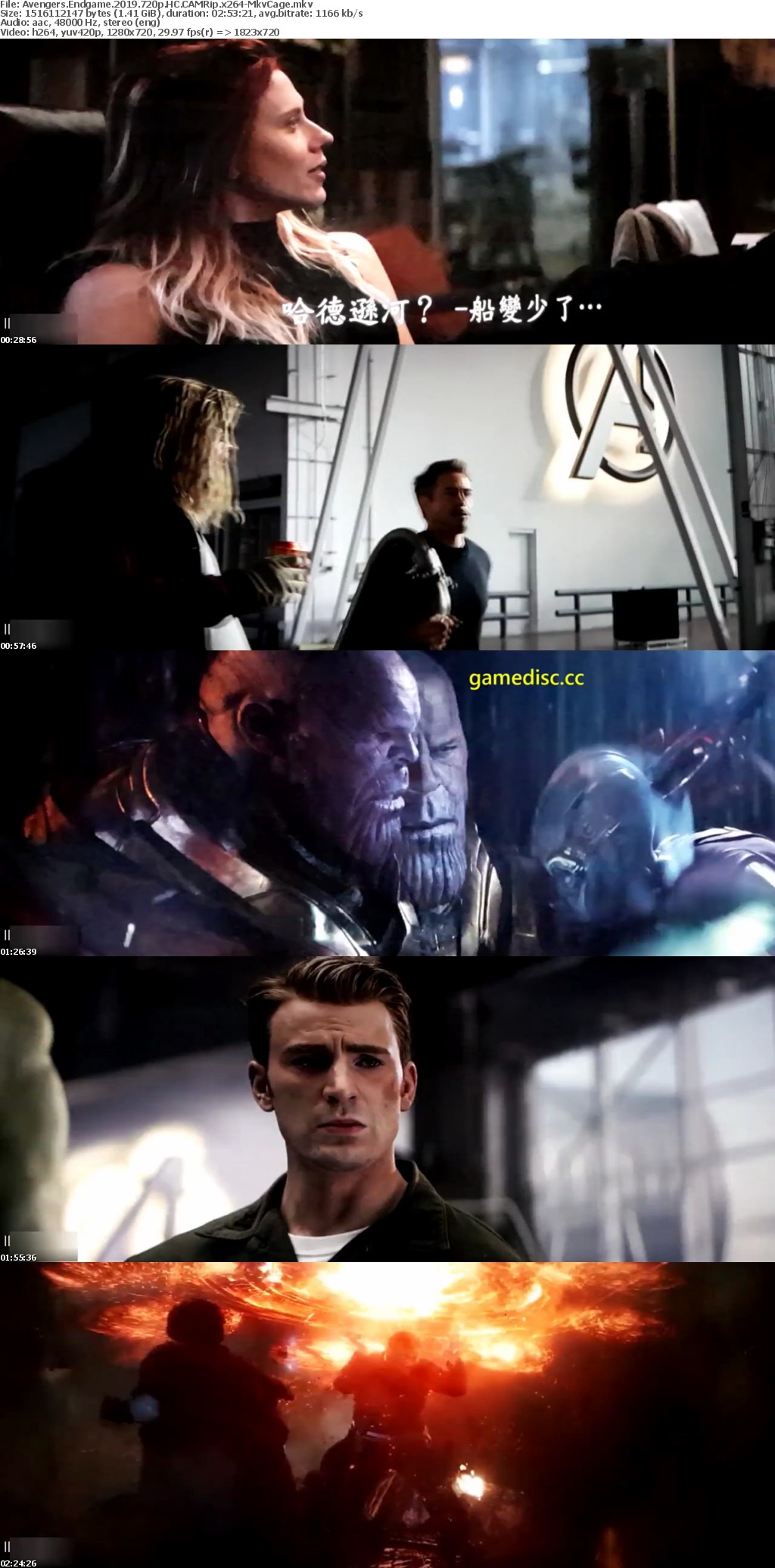 Avengers Endgame 2019 720p HC CAMRip 1 4GB - MkvCage Avengers Endgame 2019 720p HC CAMRip 1 4GB - MkvCage