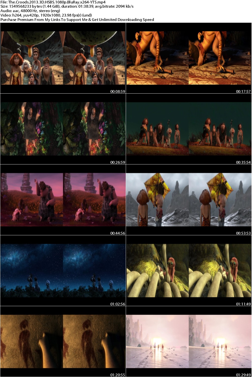 The Croods (2013) 3D HSBS 1080p BluRay x264-YTS