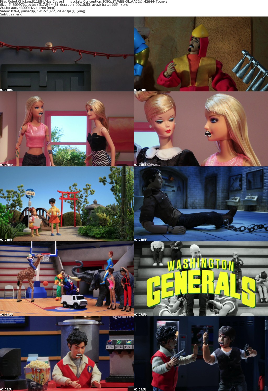 Robot Chicken S11E04 May Cause Immaculate Conception 1080p WEB-DL AAC2 0 H264-NTb