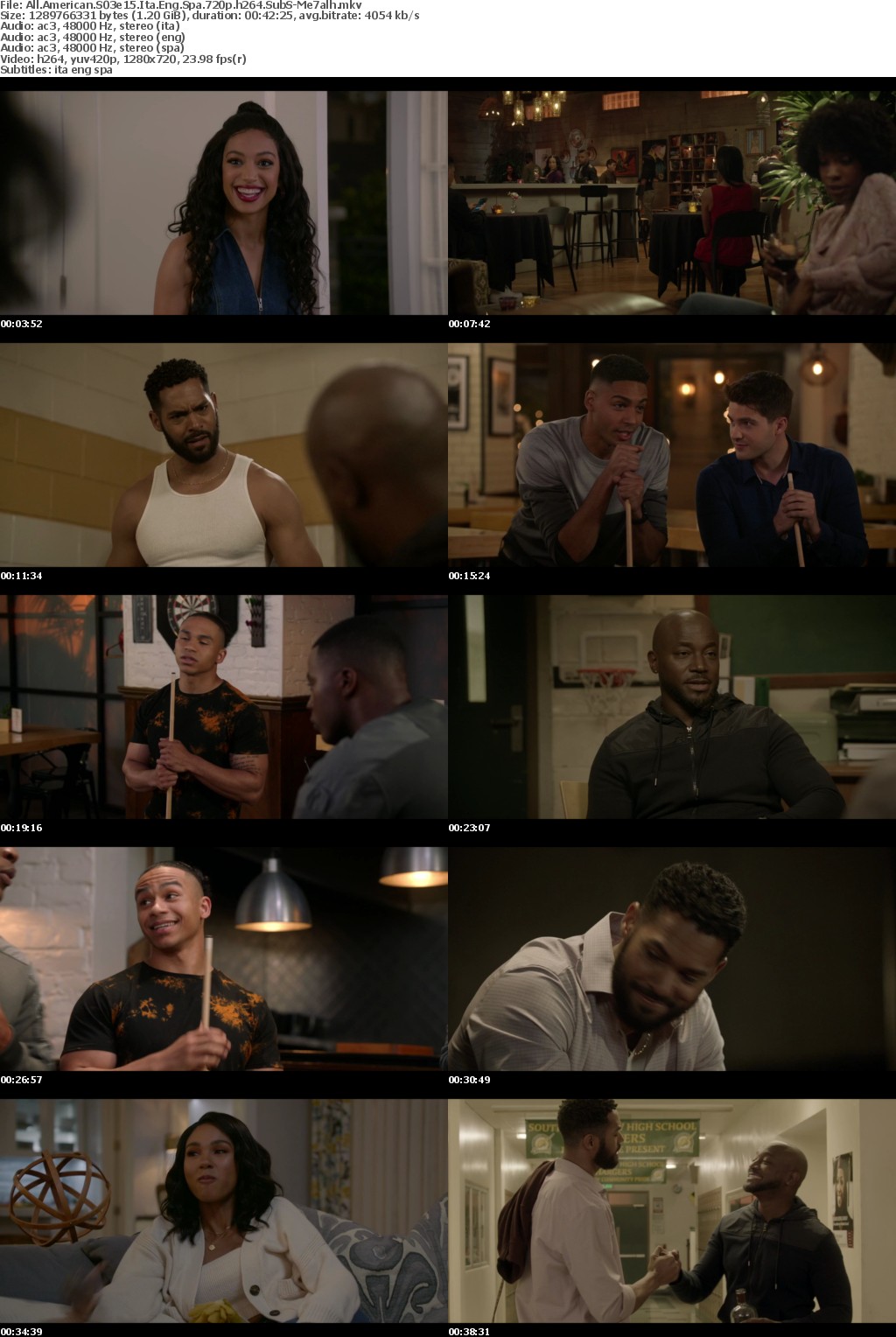 All American S03e15 720p Ita Eng Spa SubS MirCrewRelease byMe7alh