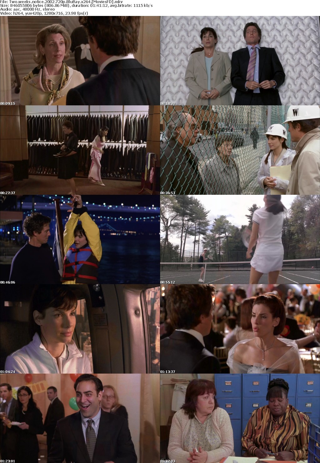 Two Weeks Notice (2002) 720P Bluray X264 Moviesfd