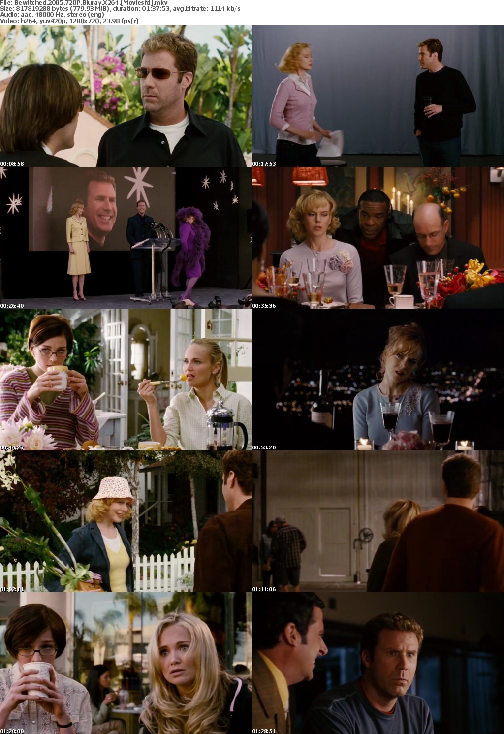 Bewitched (2005) 720p BluRay X264 MoviesFD