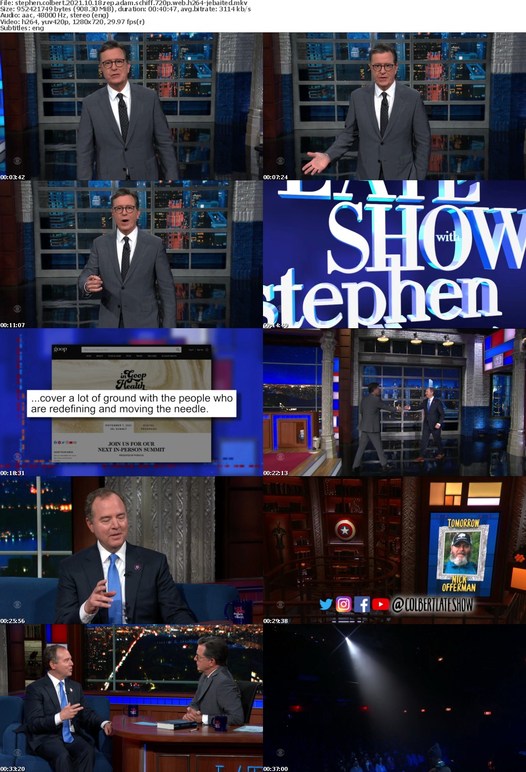 Stephen Colbert 2021 10 18 Rep Adam Schiff 720p WEB H264-JEBAITED