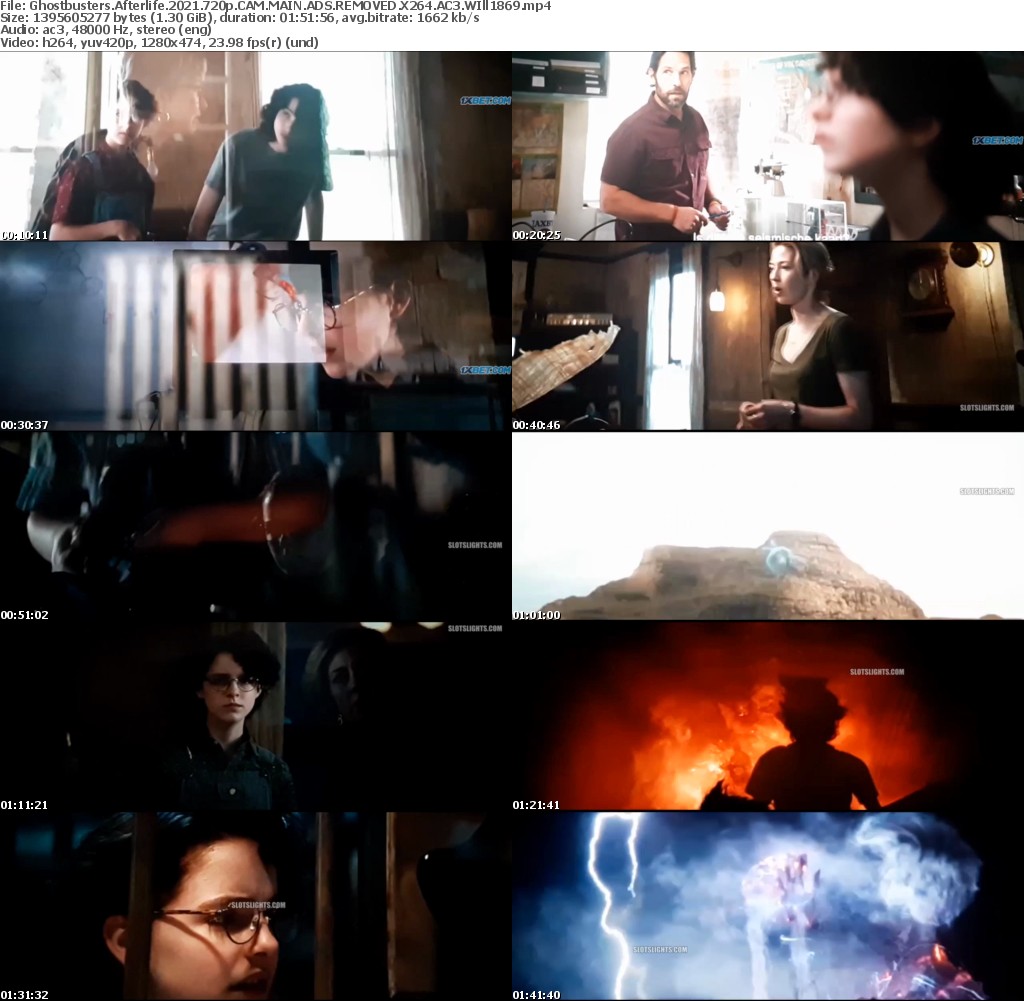 Ghostbusters Afterlife 2021 720p CAM MAIN ADS REMOVED X264 AC3 WIll1869