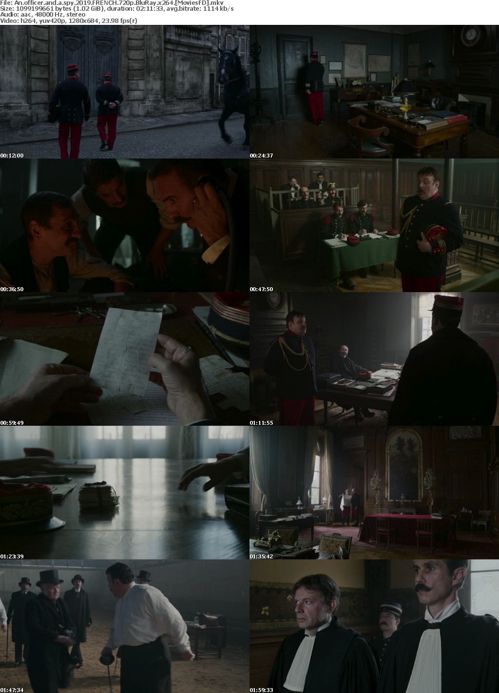 An Officer And A Spy (2019) French 720p BluRay x264 - MoviesFD
