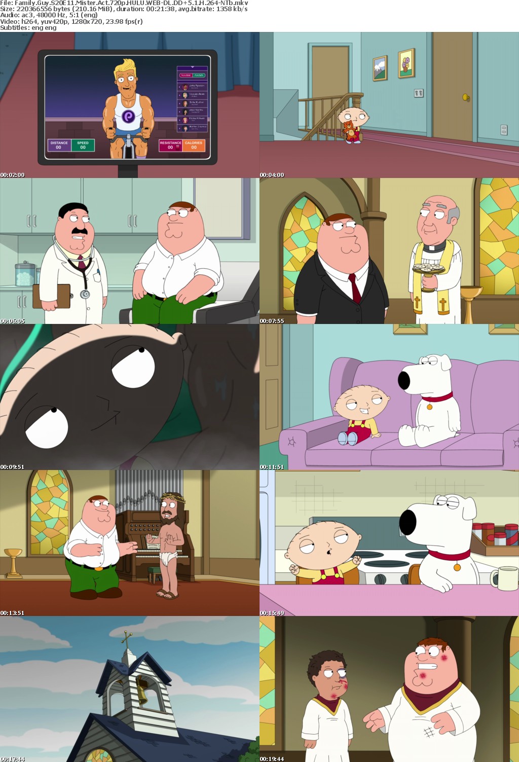 Family Guy S20E11 Mister Act 720p HULU WEBRip DDP5 1 x264-NTb