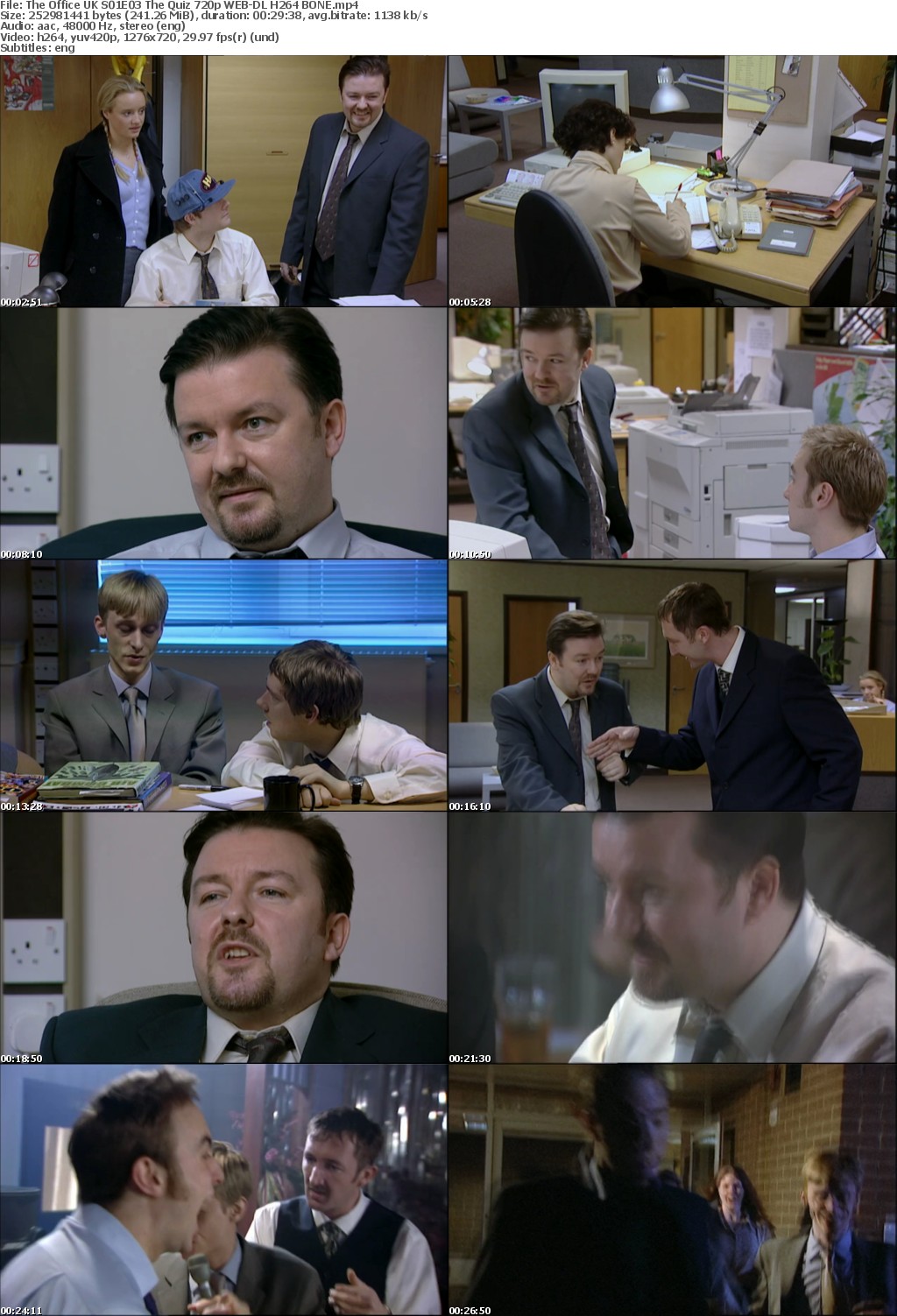 The Office UK Complete S01-S02+Xmas 720p WEB-DL H264 BONE