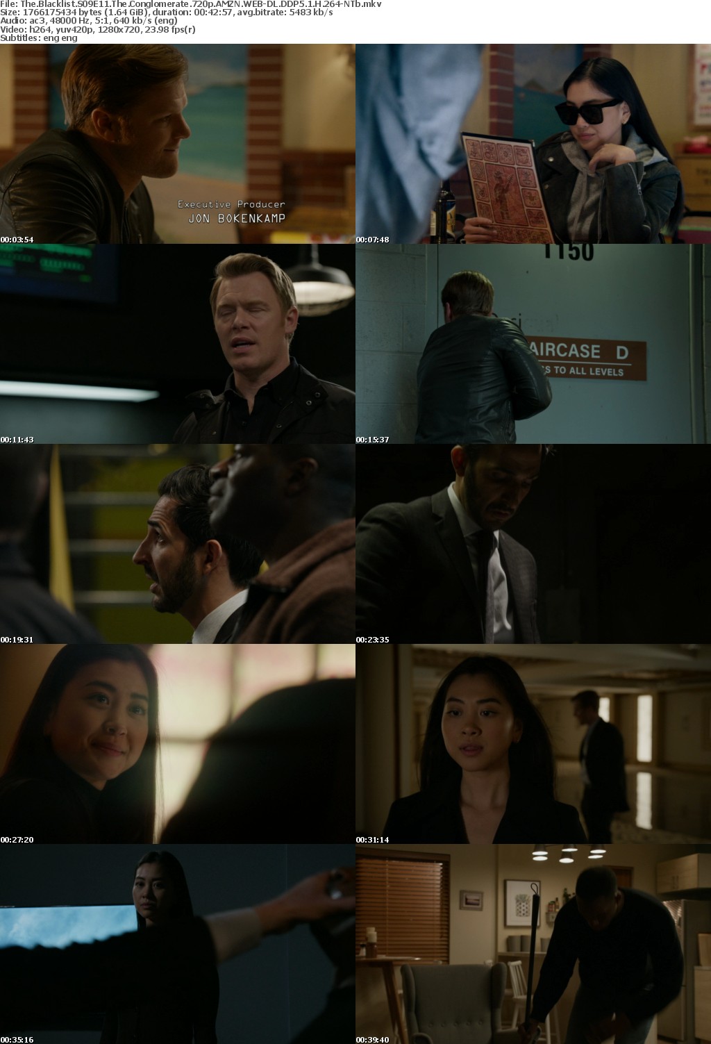 The Blacklist S09E11 The Conglomerate 720p AMZN WEBRip DDP5 1 x264-NTb