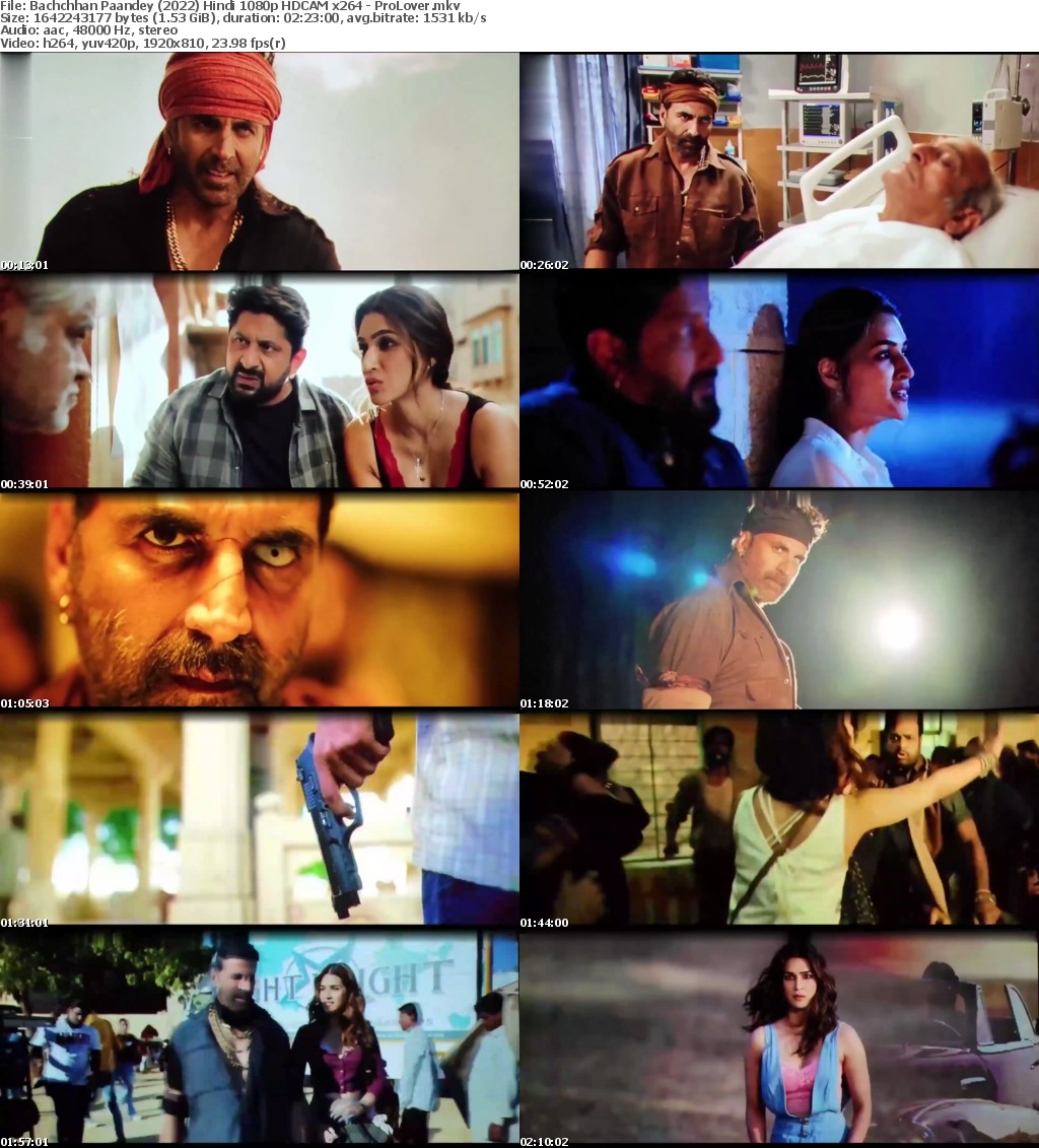 Bachchhan Paandey (2022) Hindi 1080p HDCAM x264 - ProLover
