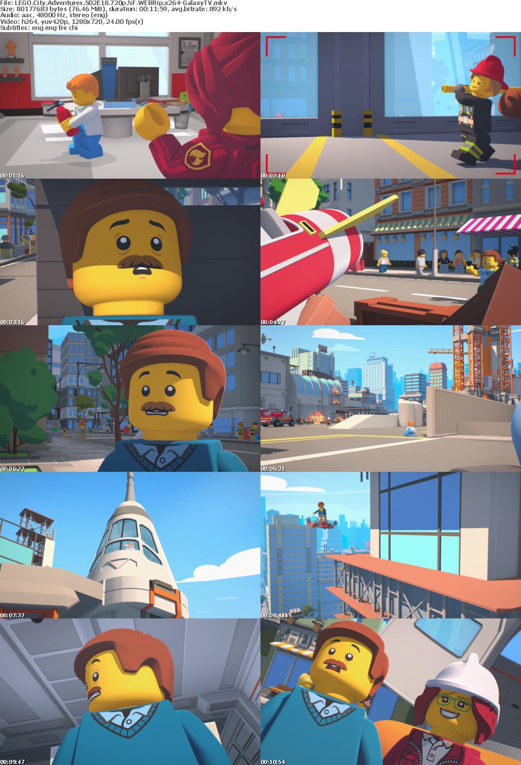 LEGO City Adventures S02 COMPLETE 720p NF WEBRip x264-GalaxyTV