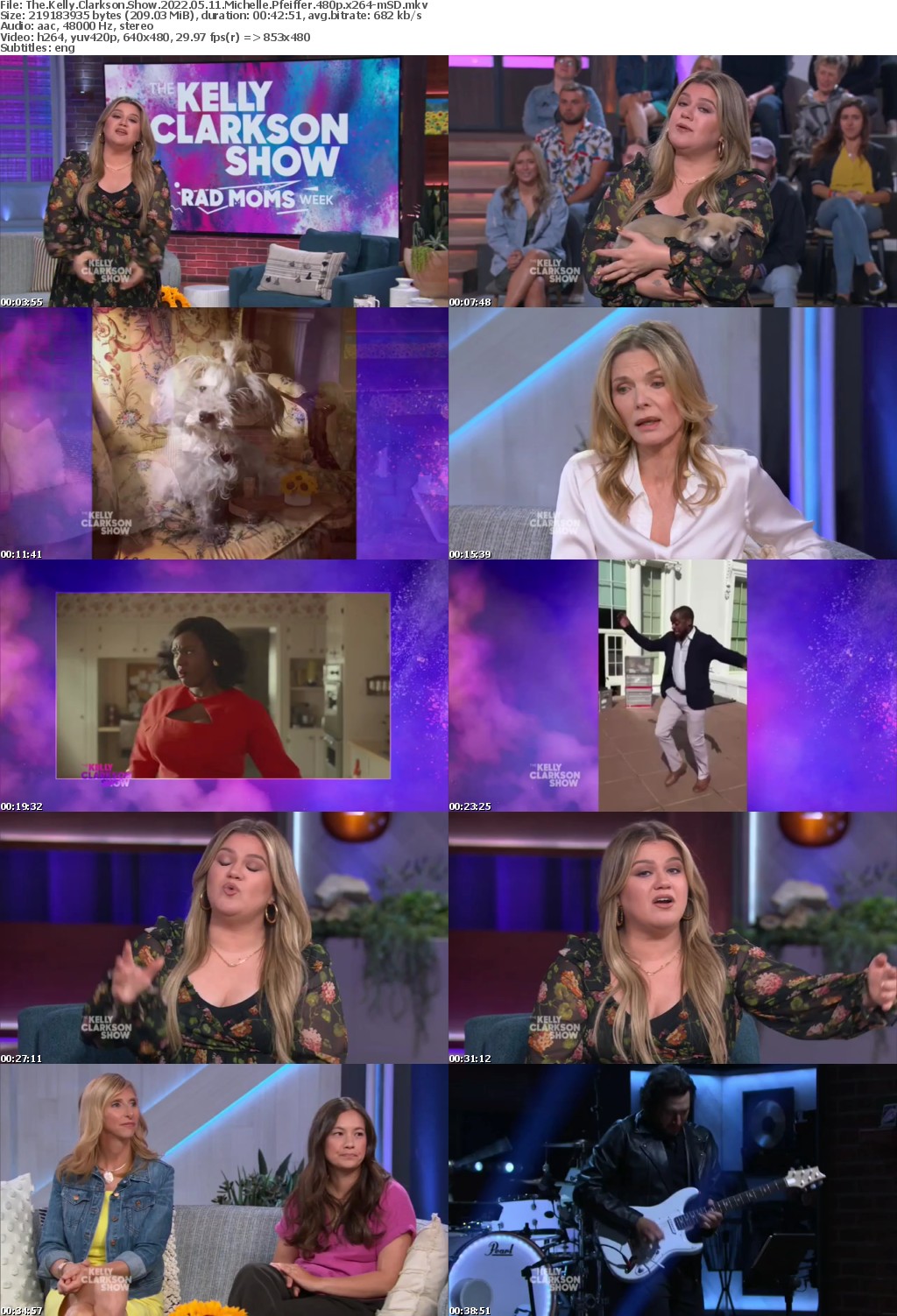 The Kelly Clarkson Show 2022 05 11 Michelle Pfeiffer 480p x264-mSD