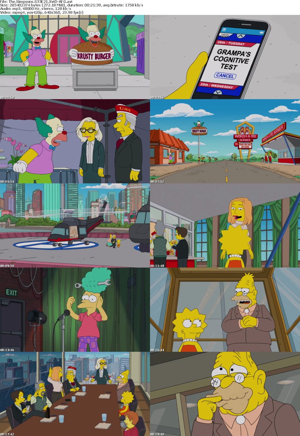 The Simpsons S33E21 XviD-AFG