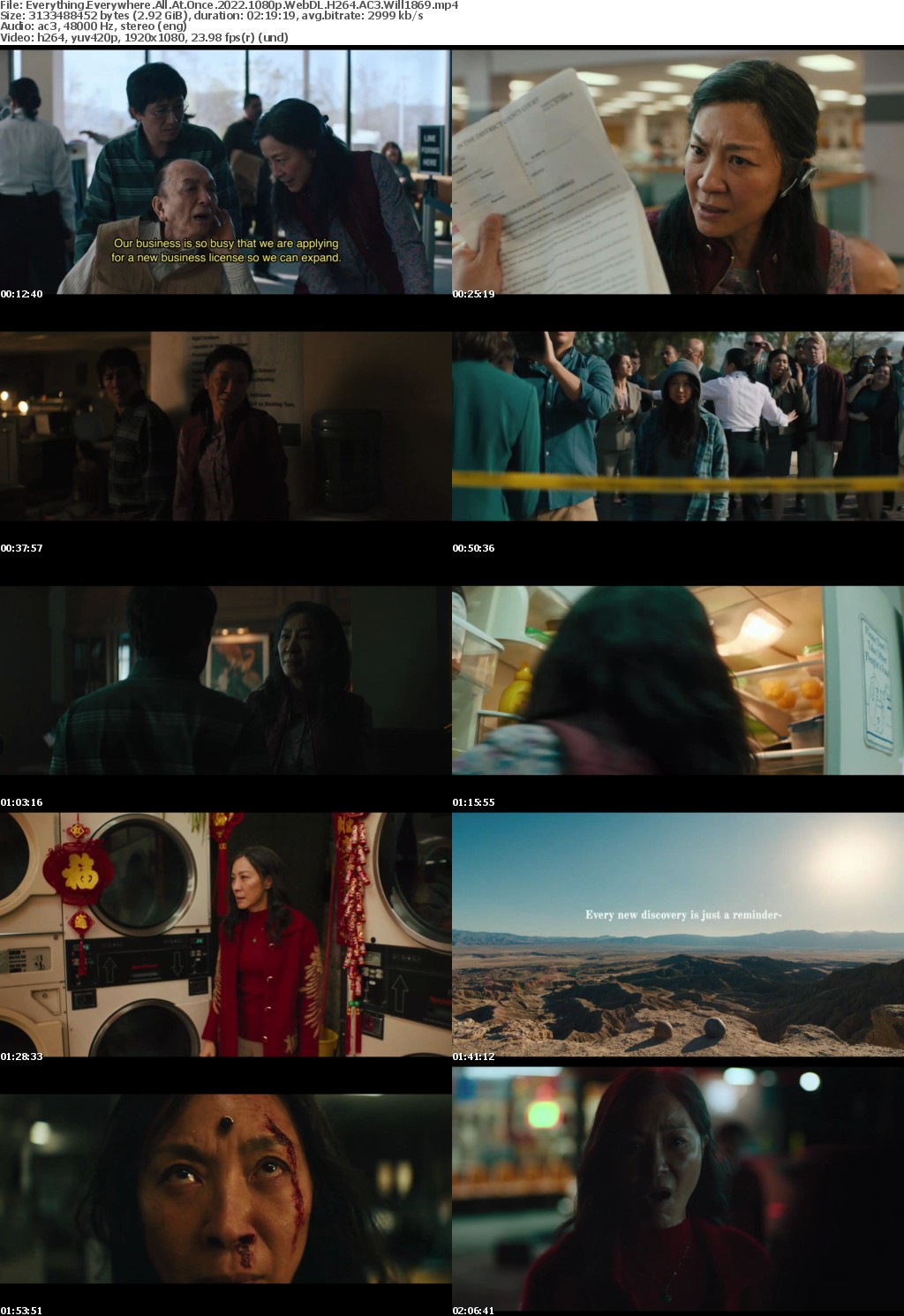 Everything Everywhere All At Once 2022 1080p WebDL H264 AC3 Will1869