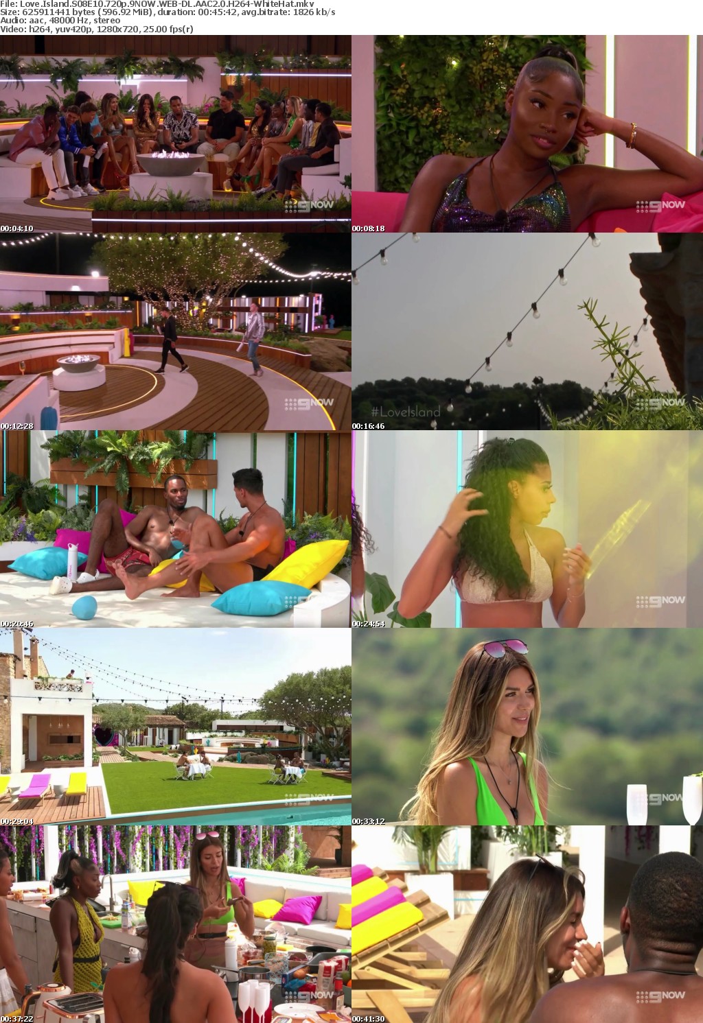 Love Island S08E10 720p 9NOW WEB-DL AAC2 0 H264-WhiteHat