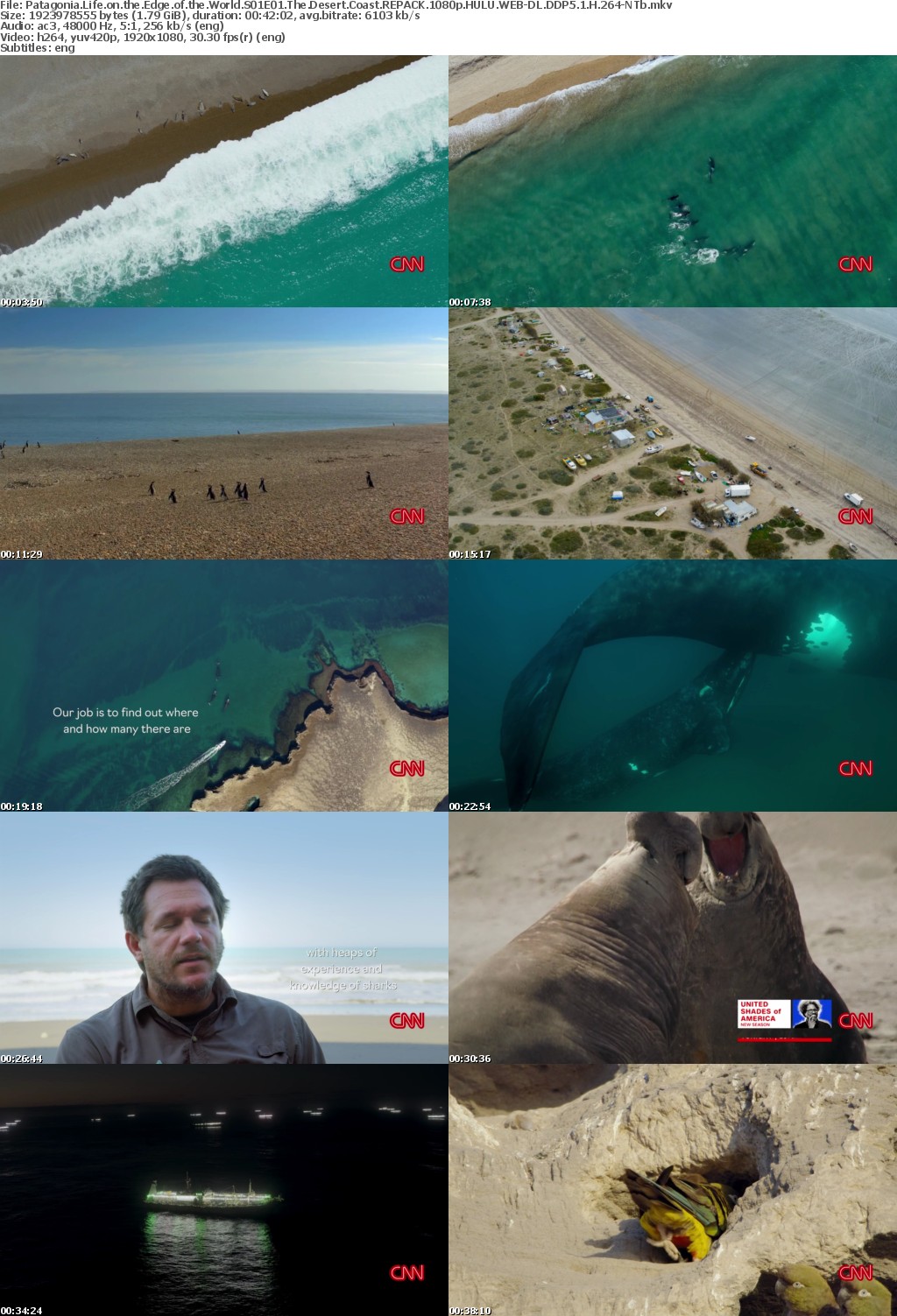 Patagonia Life on the Edge of the World S01E01 REPACK 1080p HULU WEBRip DDP5 1 x264-NTb