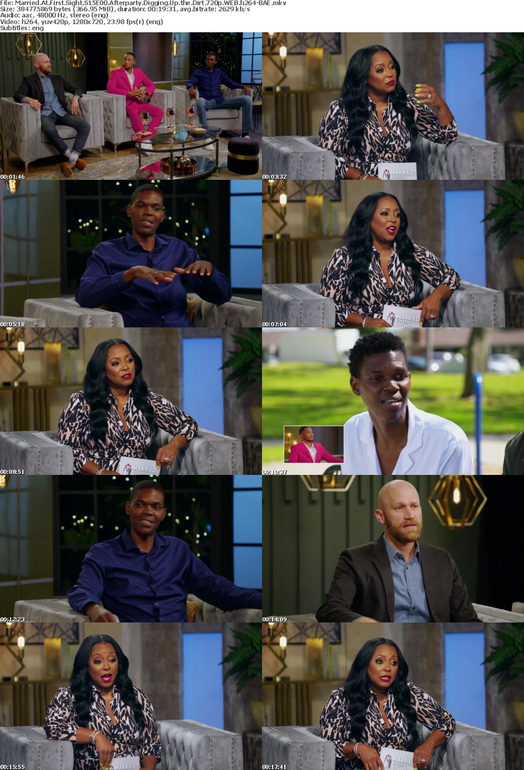 Married At First Sight S15E00 Afterparty Digging Up the Dirt 720p WEB h264-BAE