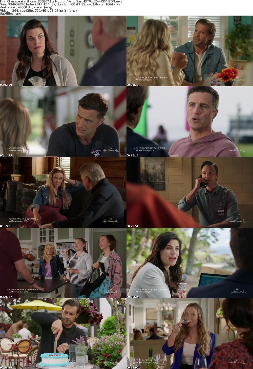 Chesapeake Shores S06E07 Its Not for Me to Say HDTV x264-CRiMSON