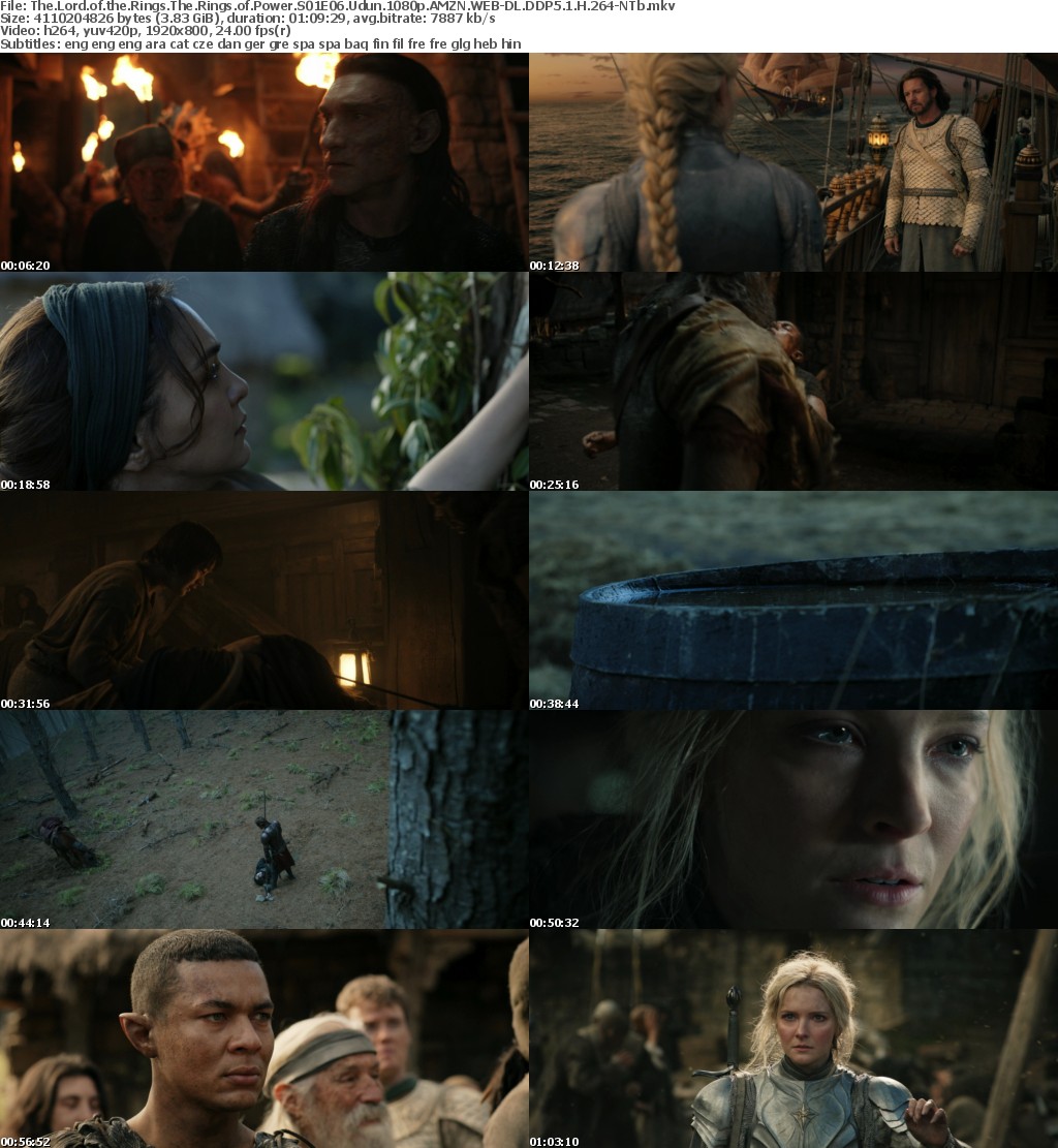 The Lord of the Rings The Rings of Power S01E06 Udun 1080p AMZN WEBRip DDP5 1 x264-NTb