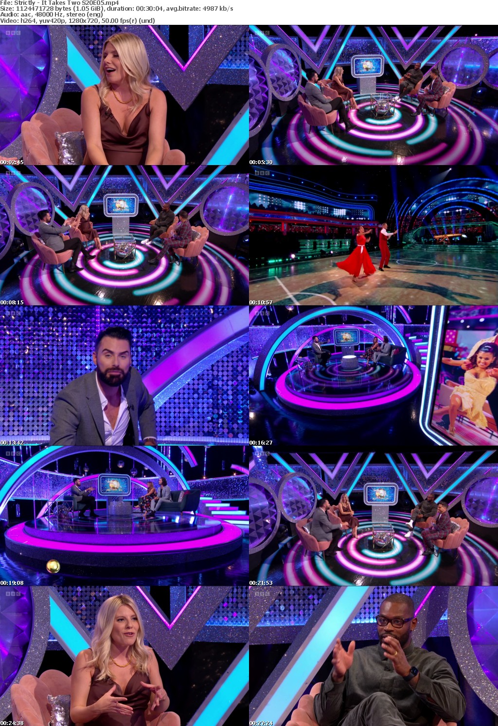 Strictly - It Takes Two S20E05 (1280x720p HD, 50fps, soft Eng subs)