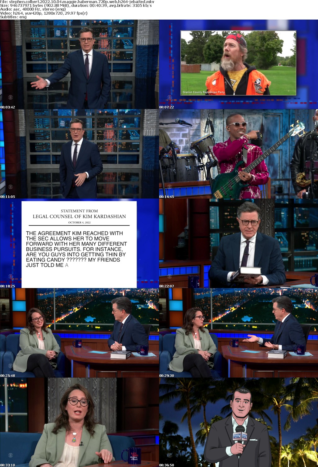 Stephen Colbert 2022 10 04 Maggie Haberman 720p WEB H264-JEBAITED