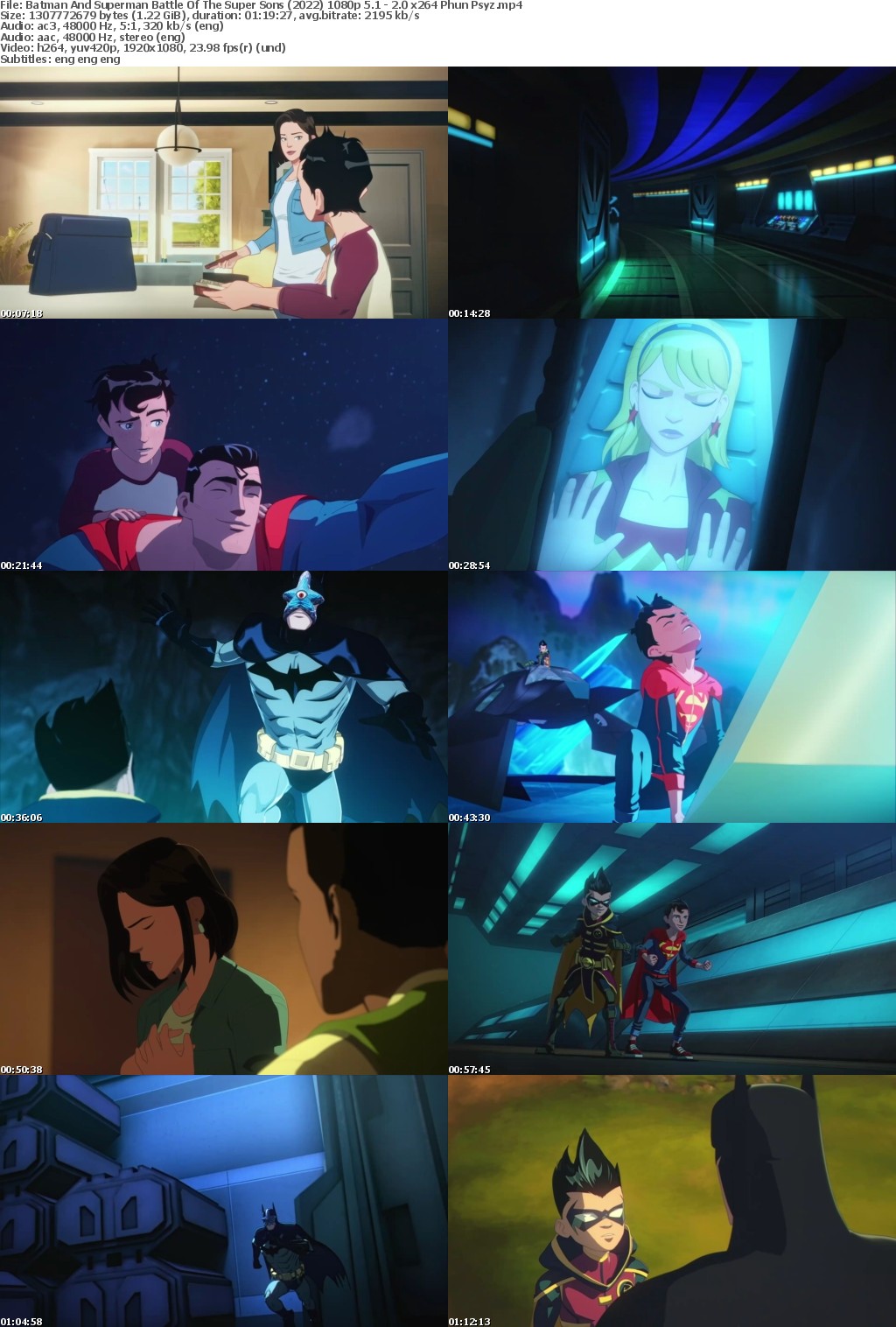 Batman And Superman Battle Of The Super Sons (2022) 1080p 5 1 - 2 0 x264 Phun Psyz